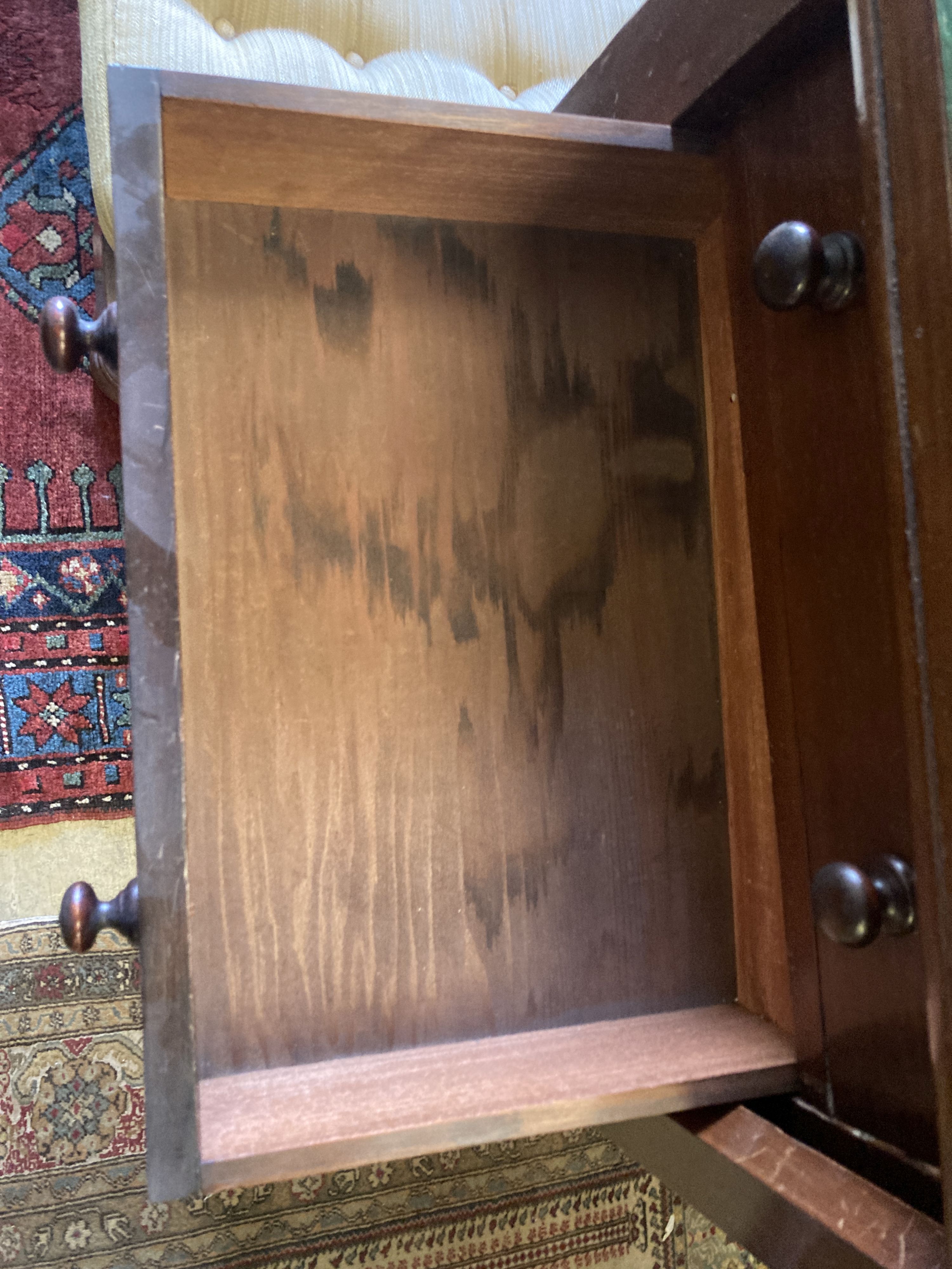 A Victorian mahogany Wellington chest, width 50cm, depth 35cm, height 104cm